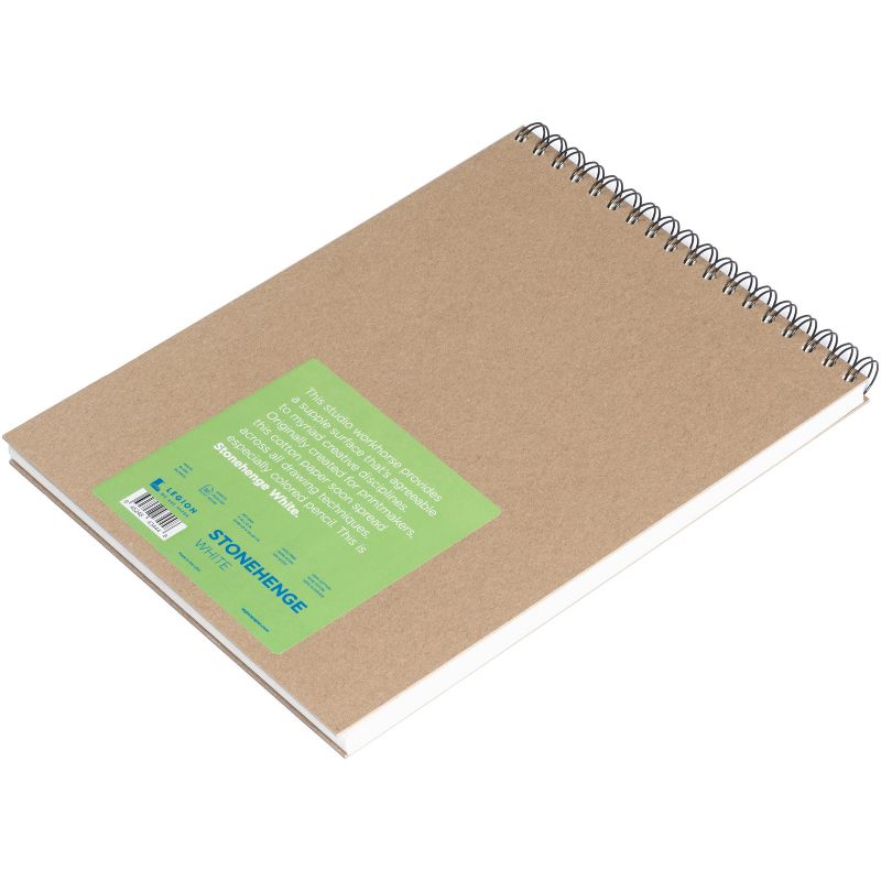 Stonehenge Spiral Paper Pad 9"X12" 32 Sheets/Pkg-White 90lb