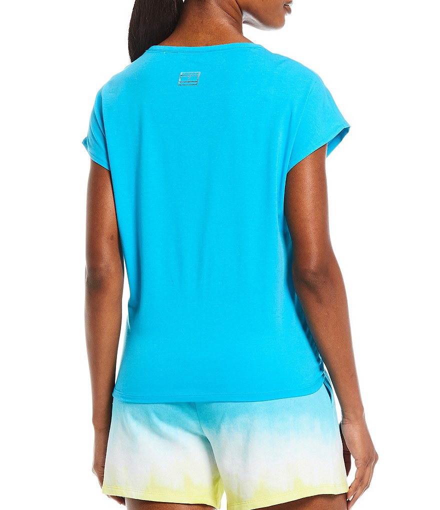 IBKUL Solid Long Sleeve Mock Neck Top