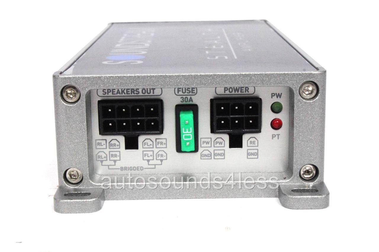 Soundstream ST4.1000D 500 Watt RMS Compact 4-Channel Class D Car Audio Amplifier