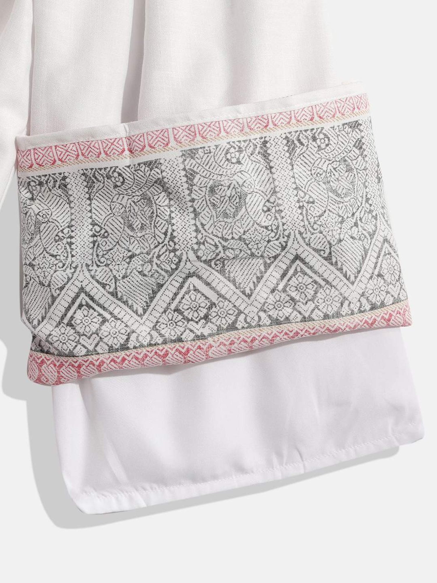 TWISHA Kids Grey & White Cotton Printed Top Set