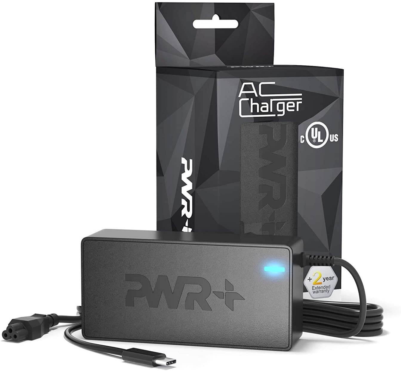 USB-C Laptop Charger for Toshiba Portege: USA UL Listed 2y Warranty Extra Long AC Adapter Power Cord PA5279U-1ACA PA5257U-1ACA Portege X20 X30 Tecra X40