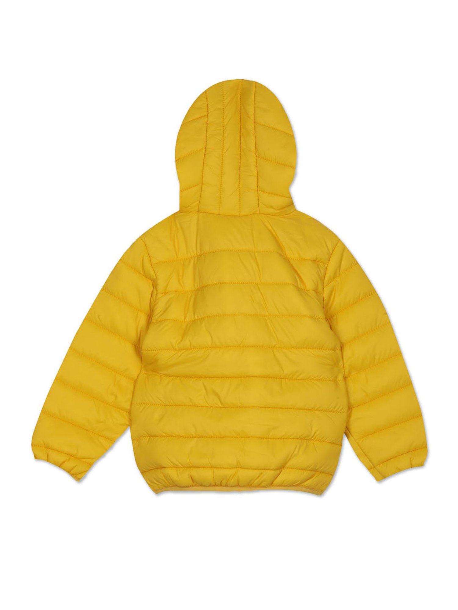 U.S. Polo Assn. Kids Yellow Quilted Full Sleeves Puffer Jacket