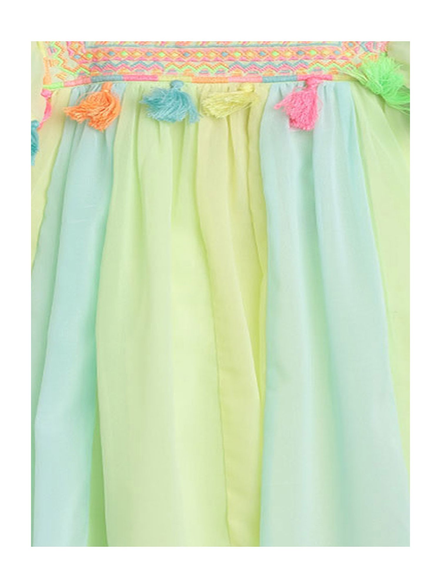 Nauti Nati Kids Multicolor Embroidered Dress