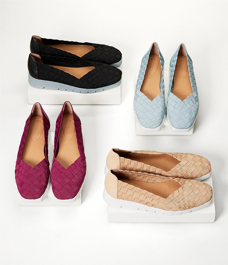 CC Corso Como Illana Woven Elastic Wedge Slip-Ons