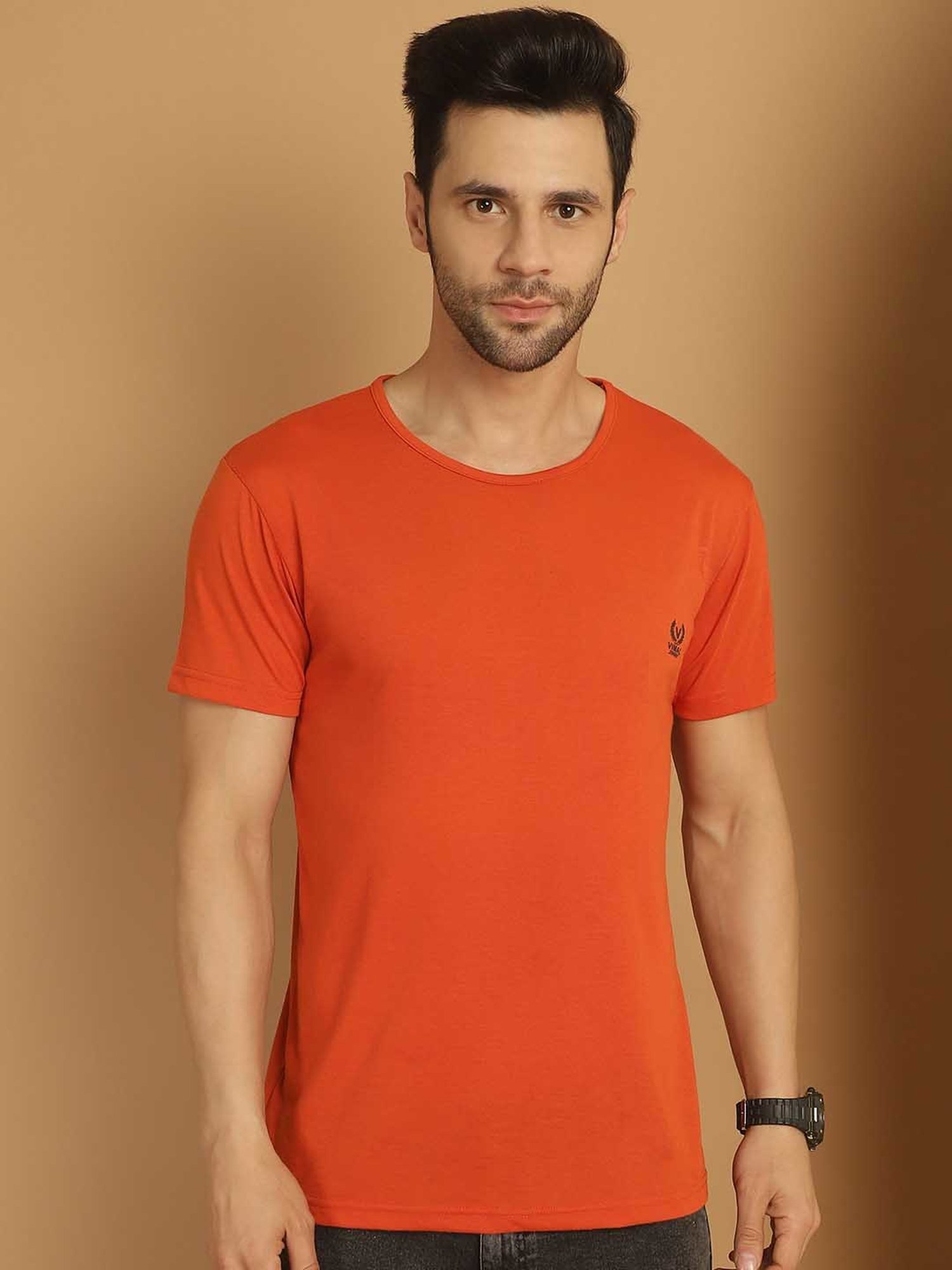 Vimal Jonney Multicolor Regular Fit Crew T-Shirt - Pack of 3