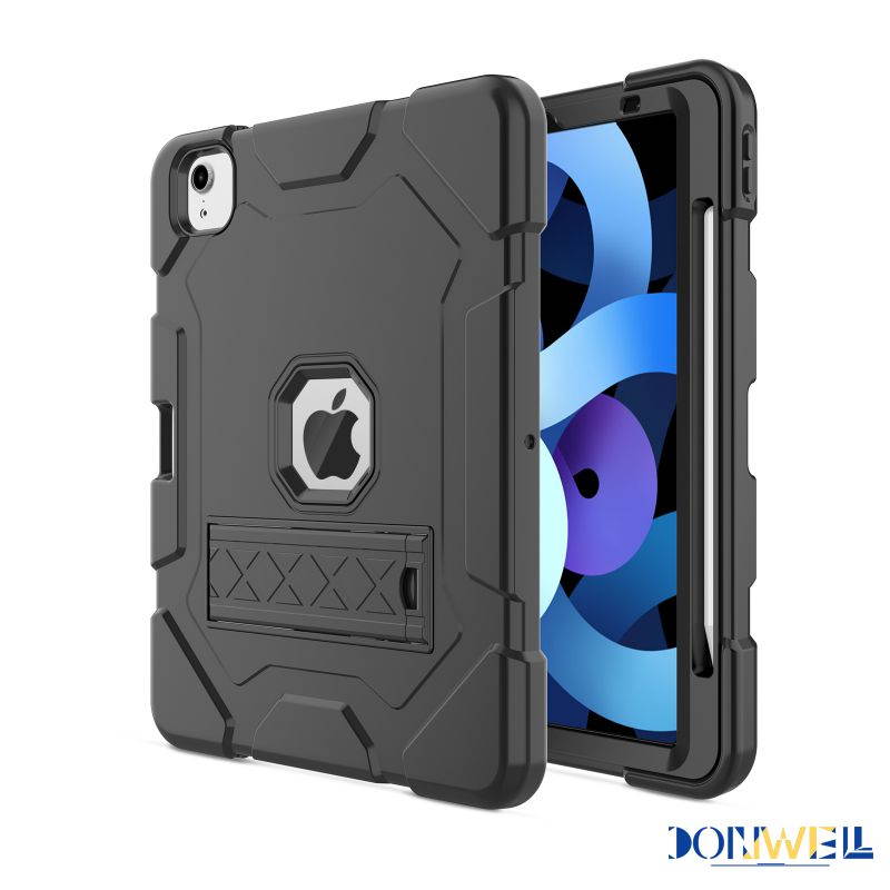 Donwell For iPad Air 4th Gen 10.9 inch 2020,For Apple iPad Air (2020)/Apple iPad Air (4th Generation) /Apple iPad Air 10.9'' 2020 Shockproof TPU Pencil Holder Kickstand Case Cover