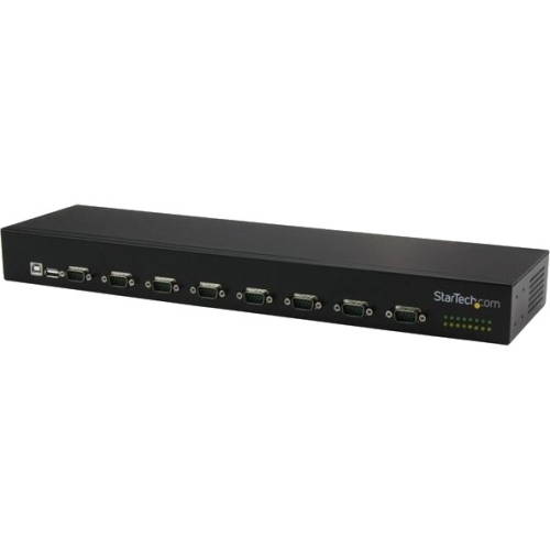 StarTech.com ICUSB23208FD USB to Serial Hub - 8 Port - COM Port Retention - Rack Mount and Daisy Chainable - FTDI USB to RS232 Hub