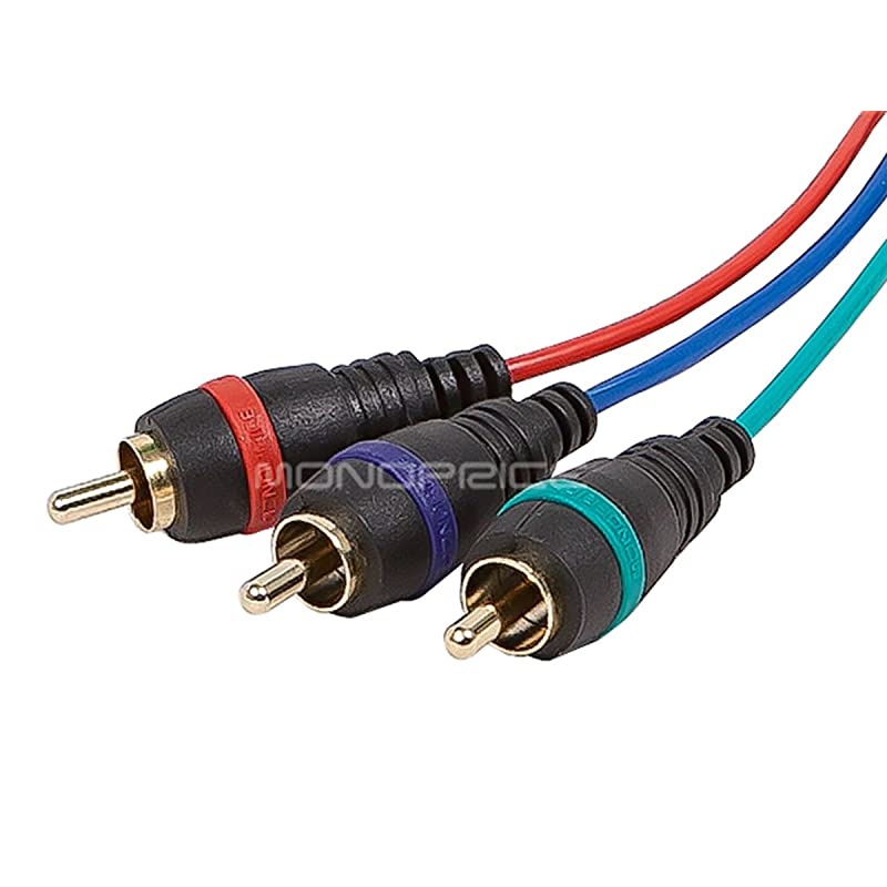 102508 6Feet DVII to 3 RCA Component Video Cable DVII3RCA