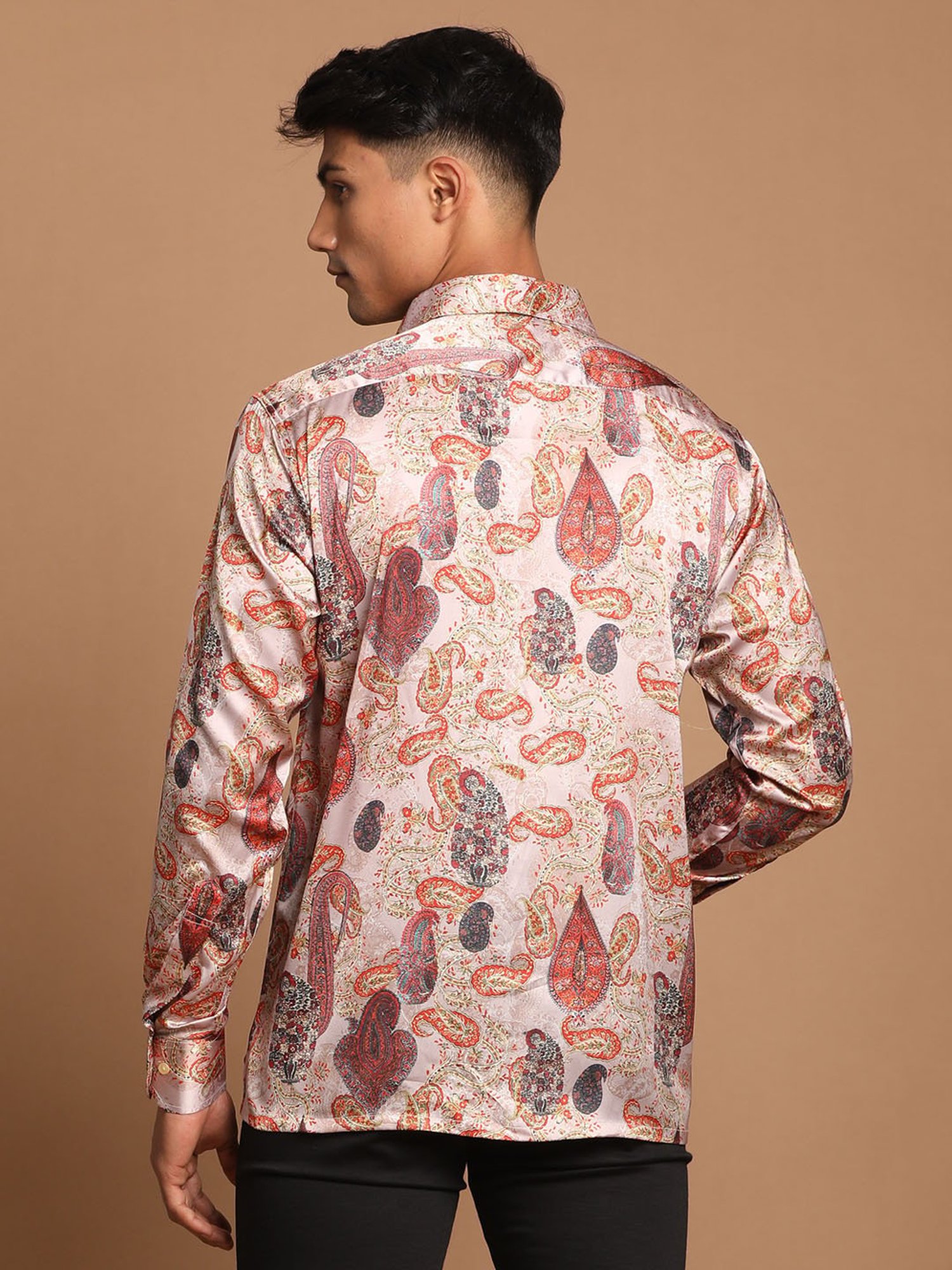 VASTRAMAY Multicolor Regular Fit Printed Shirt