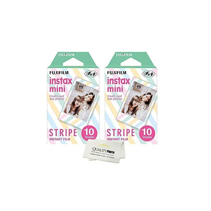 Instax Film Instant Square - 80 Exposures + Quality Photo Microfiber Cloth