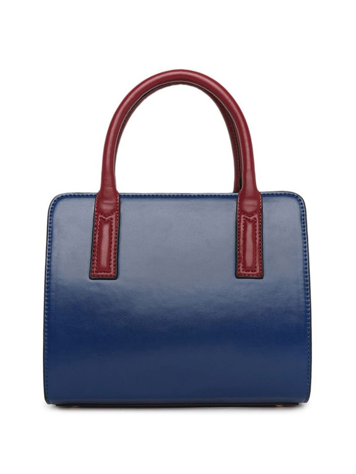 KLEIO Blue Solid Medium Handbag