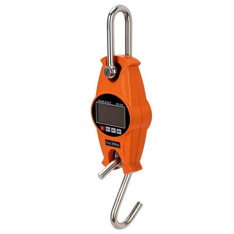 300 KG / 600 LBS Digital Hanging Scale / Mini Industrial Crane Scale + 2 Battery