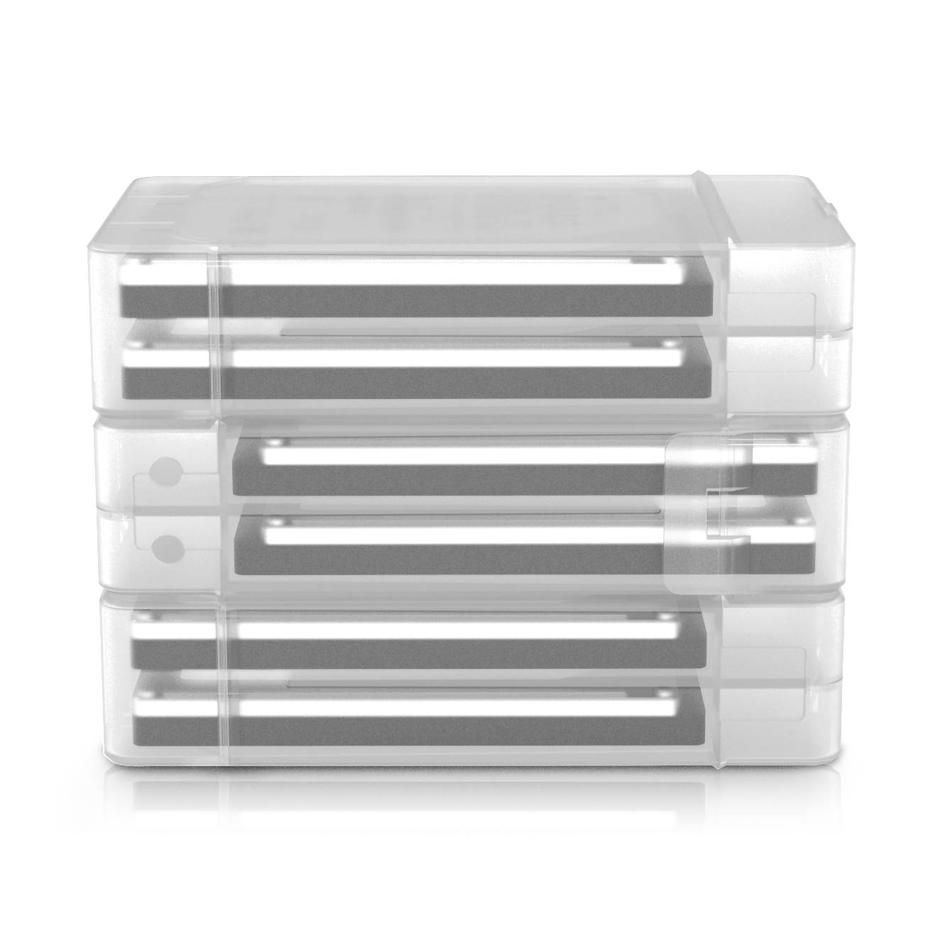 Maiwo Kp0072 Dual-Bay Double-Layer Mechanical Solid-State Notebook Hard Drive Protection Hard Drive Enclosure  Single Layer Supports 9.5mm Thickness