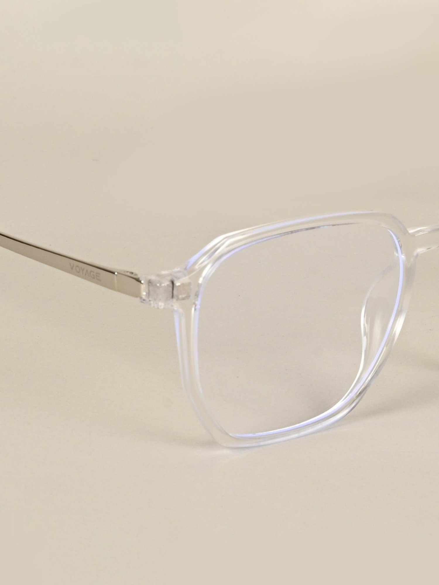 Voyage Clear Wayfarer UV Protection Unisex Sunglasses