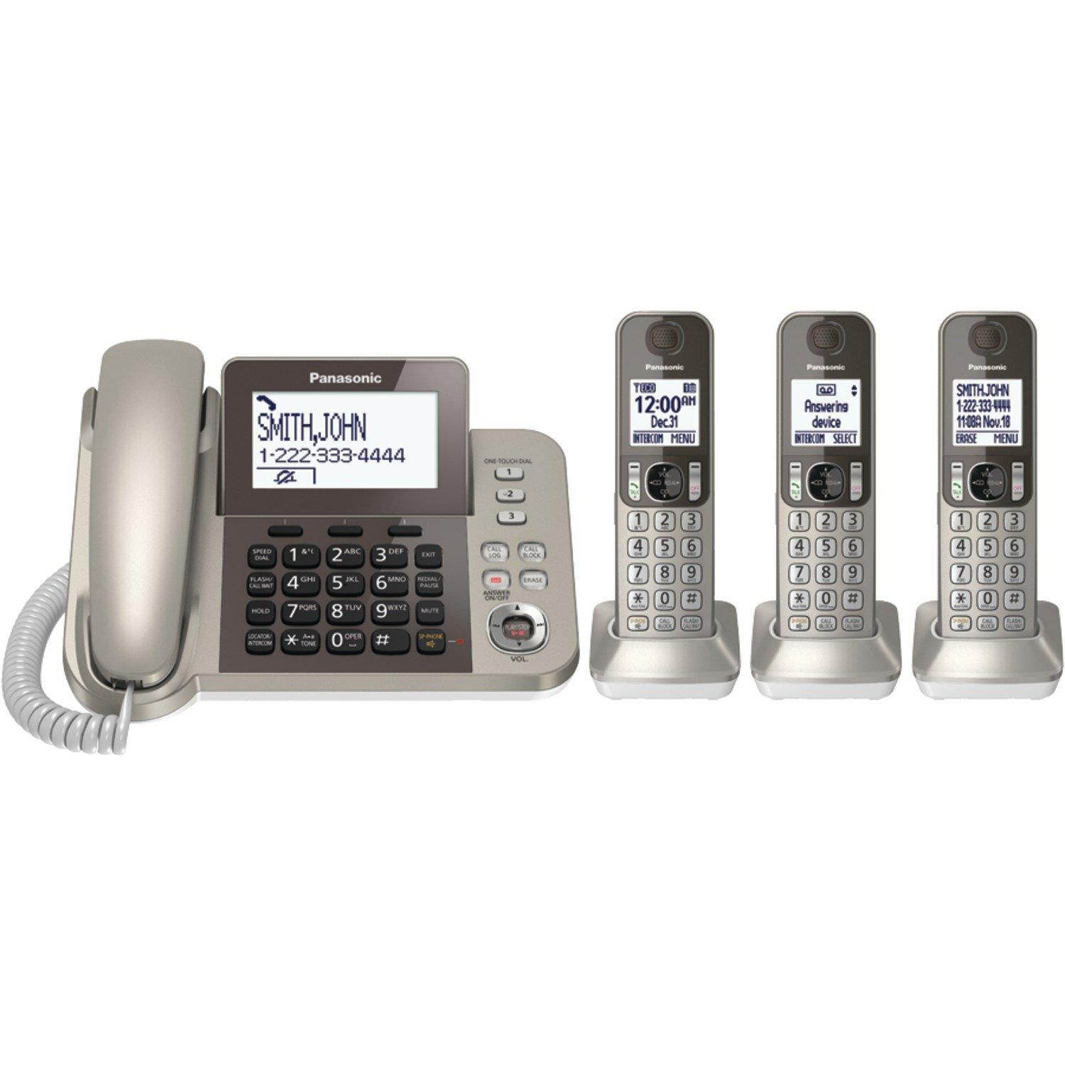 Panasonic KXTGF353N Dect 3-Handset Landline Telephone