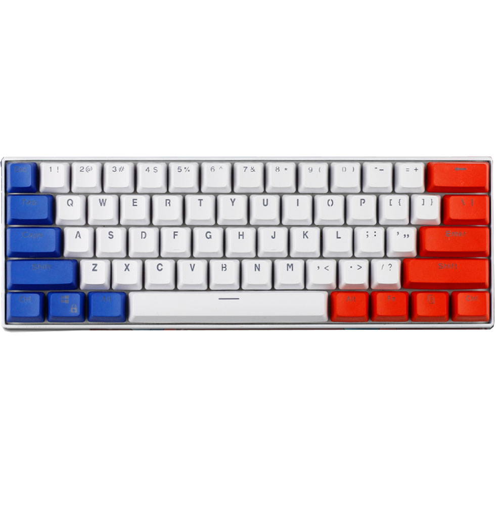 CUUWE 61 PBT Keycaps for 60 Percent Keyboard, Backlit Keycap Set for Mechanical Gaming Keyboard OEM Profile Keycaps with Key Puller for Cherry MX Switches GH60/RK61/GK61/Annie pro 2