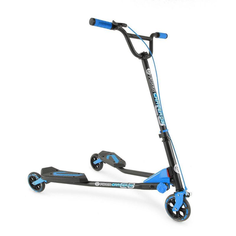 Y-Volution Y-Fliker C3 Carver Scooter - Blue