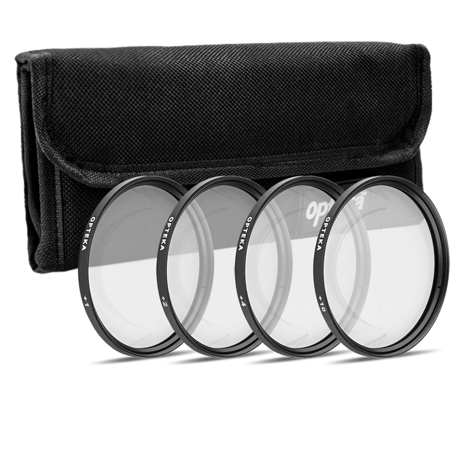 Opteka 52mm 0.43X HD Wide Angle Lens with Macro For Nikon DSLR Bundle with Opteka 52mm 2.2X HD Telephoto Lens and Multi-Piece Advanced Lens and Filter Accessories (8 Items)