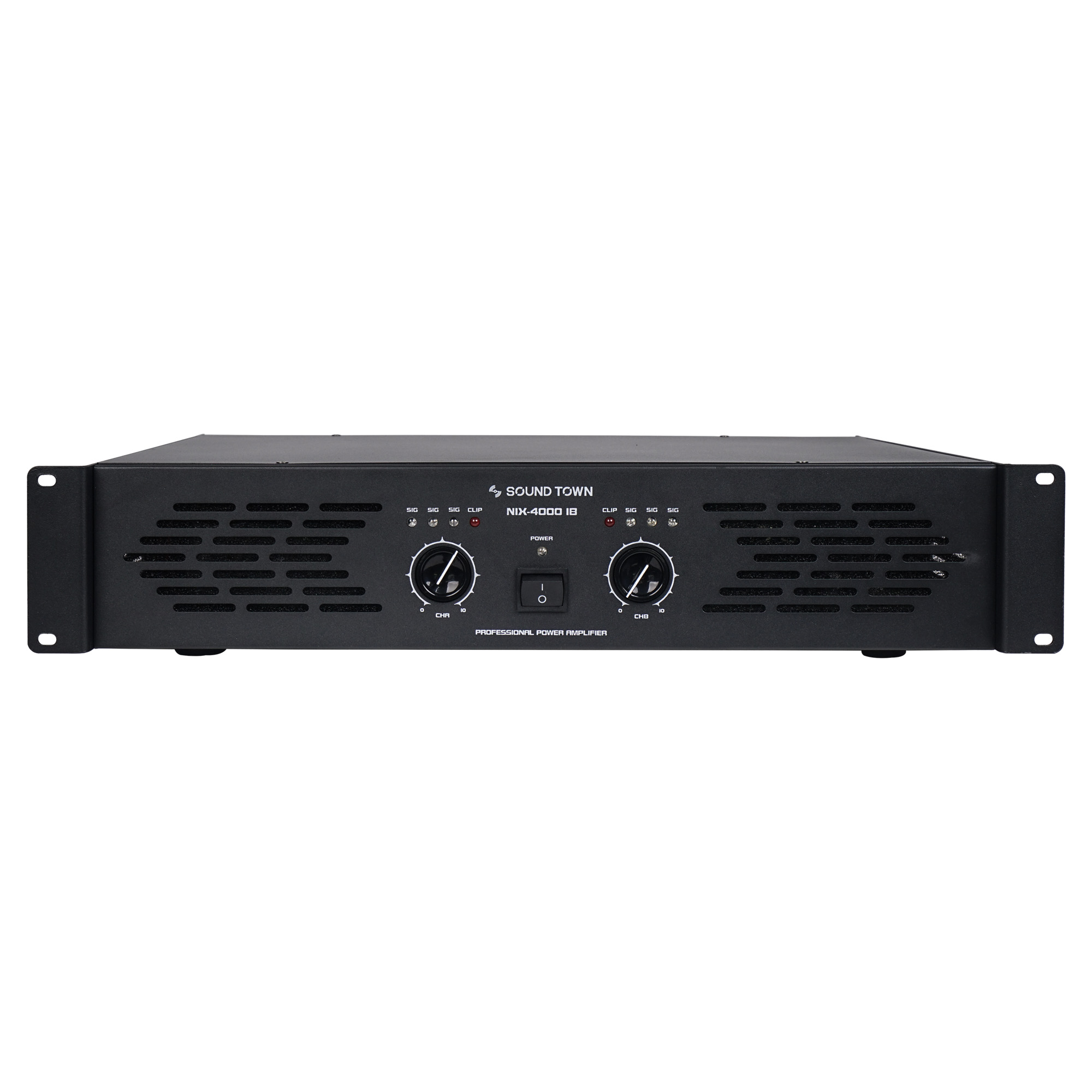 Sound Town Professional Dual-Channel, 2 x 1000W at 4-ohm, 4000W Peak Output Power Amplifier (NIX-4000IB)