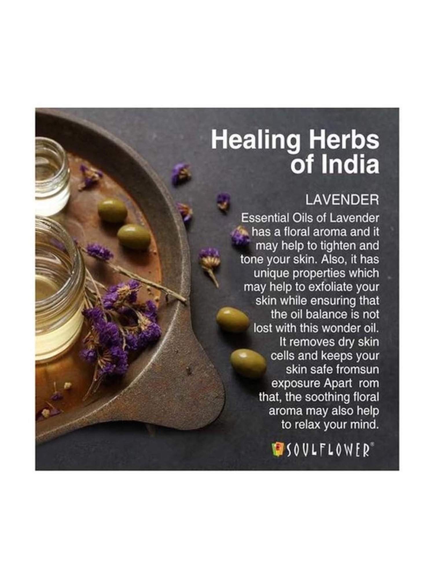 Soulflower Skin Lavender Soap - 150 gm