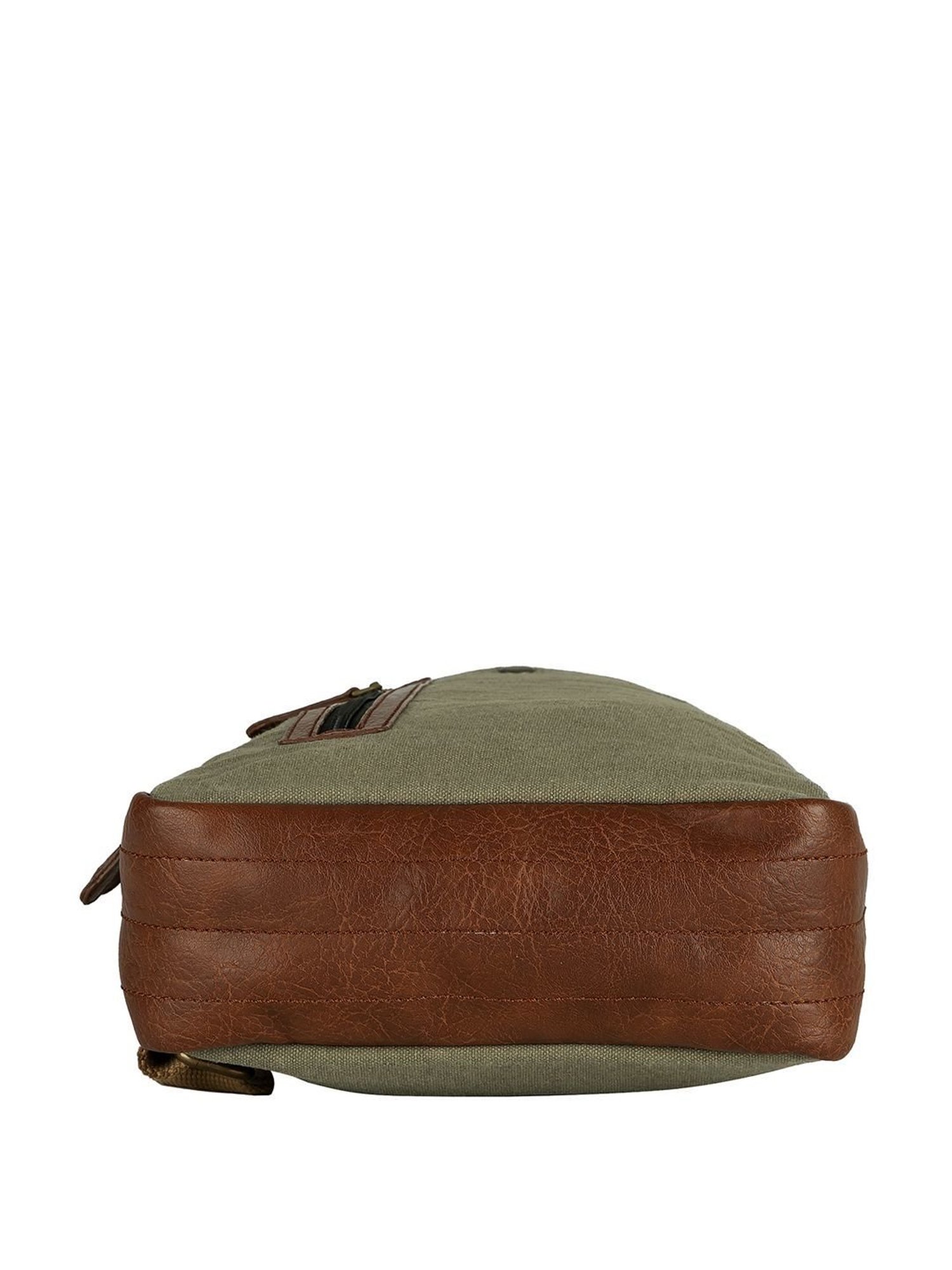 Mona B Olive Solid Waist Pouch