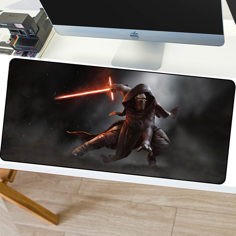HISPETECH Star Wars Mouse Pad 800x300mm Large Mouse Pad Locking Edge Nature Rubber Computer Gaming Mousepad XL for PC Laptop Desktop