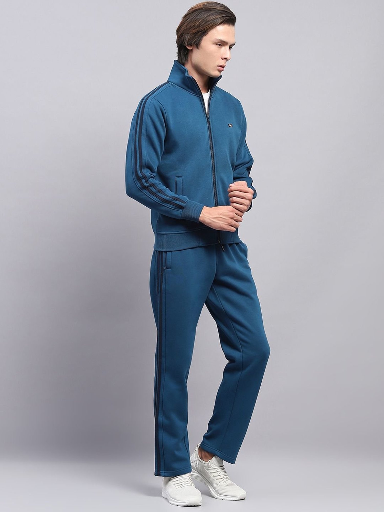 Rock.It Blue Regular Fit Printed TrackSuit