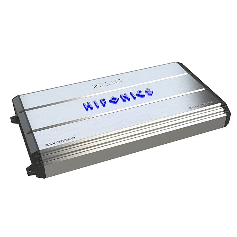 ZXX-3200.1D Zeus Mono Channel Car Audio Amplifier (Silver) &ndash; Class D Amp, 3200-Watt, Aluminum Heat Sink, Variable Electronic Crossover, Illuminated Logo, Bass Remote Included, 1 Ohm Stable