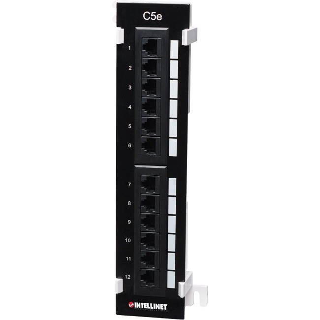 INTELLINET CAT5E WALL-MOUNT PATCH PANEL