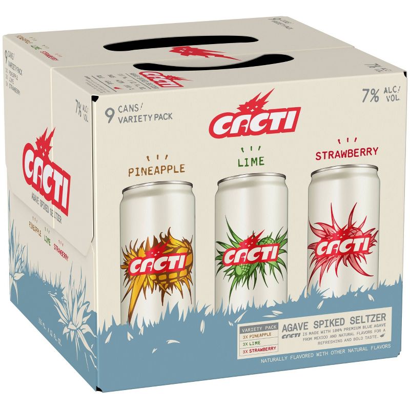 Cacti Spiked Hard Seltzer Variety Pack - 9pk/12 fl oz Cans