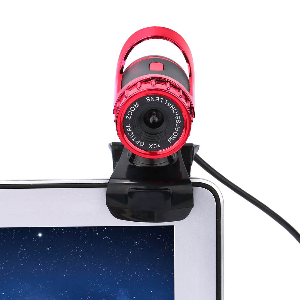 USB 2.0 50 Megapixel HD Camera Web Cam 360 Degree with MIC Clip-on for Desktop Skype Computer PC Laptop