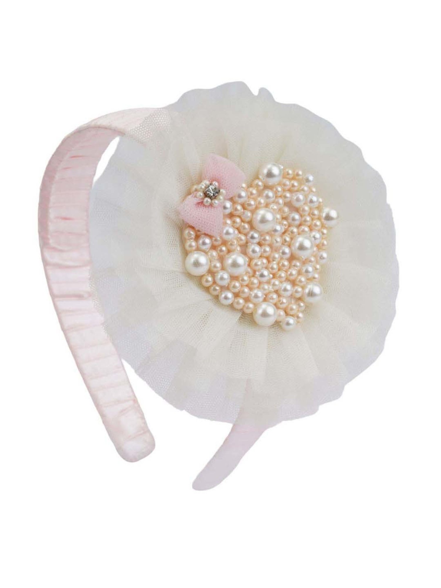 Choko Light Pink Embellished Hair Band