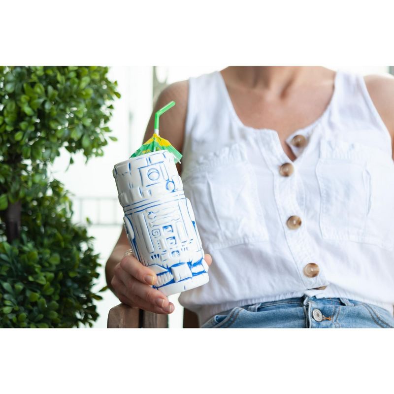 Beeline Creative Geeki Tikis Star Wars R2-D2 Mug | Ceramic Tiki Style Cup | Holds 14 Ounces