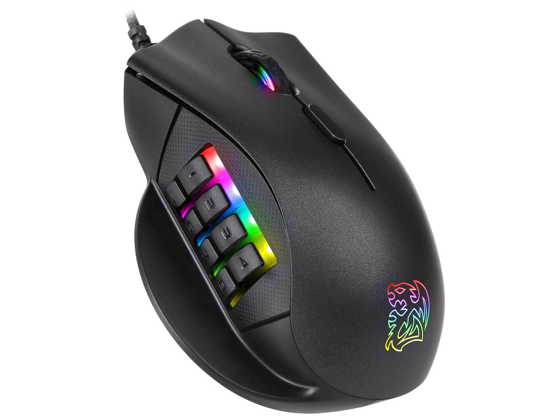 Thermaltake Tt eSPORTS Nemesis Switch MOBA / MMO / RTS Optical RGB Gaming Mouse, MO-NMS-WDOOBK-01