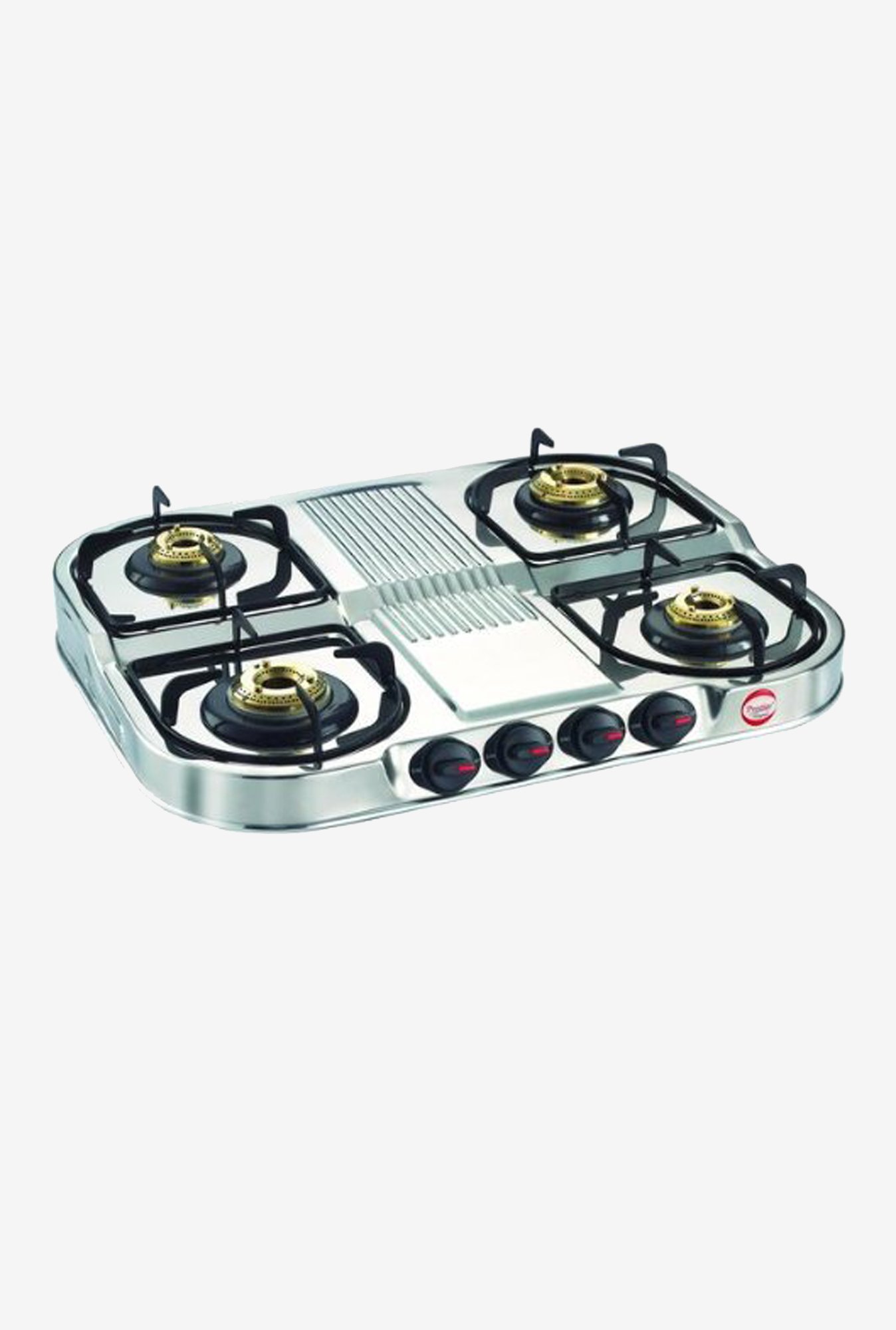 Prestige DGS 04 Duplex 40257 4 Burners Gas Stove (Silver)