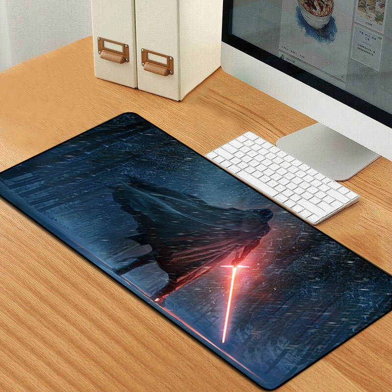 HISPETECH Star Wars Mouse Pad 800x300mm Large Mouse Pad Locking Edge Nature Rubber Computer Gaming Mousepad XL for PC Laptop Desktop