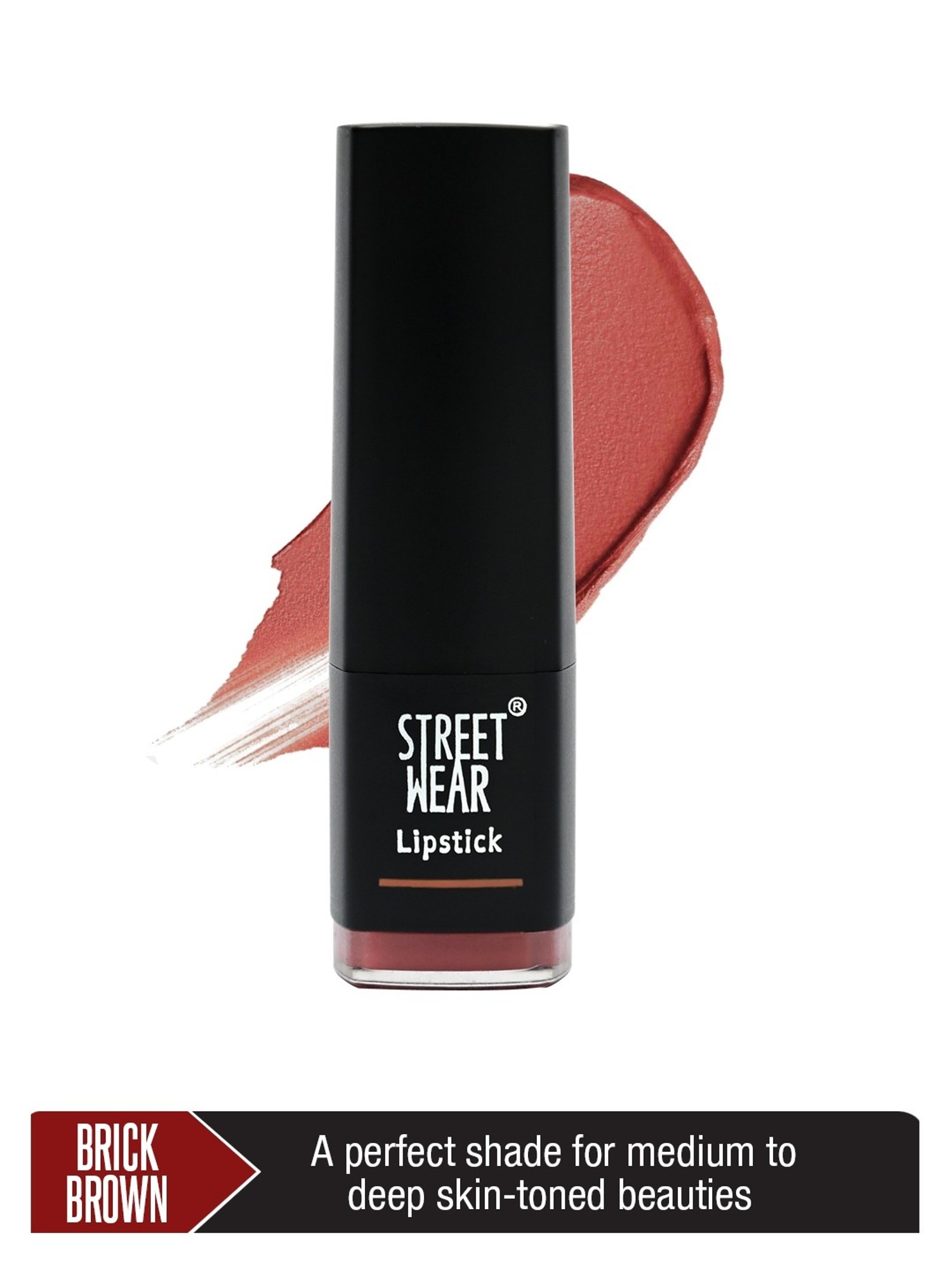 Street Wear Matte Lipstick Brick Brown - 4.2 gm