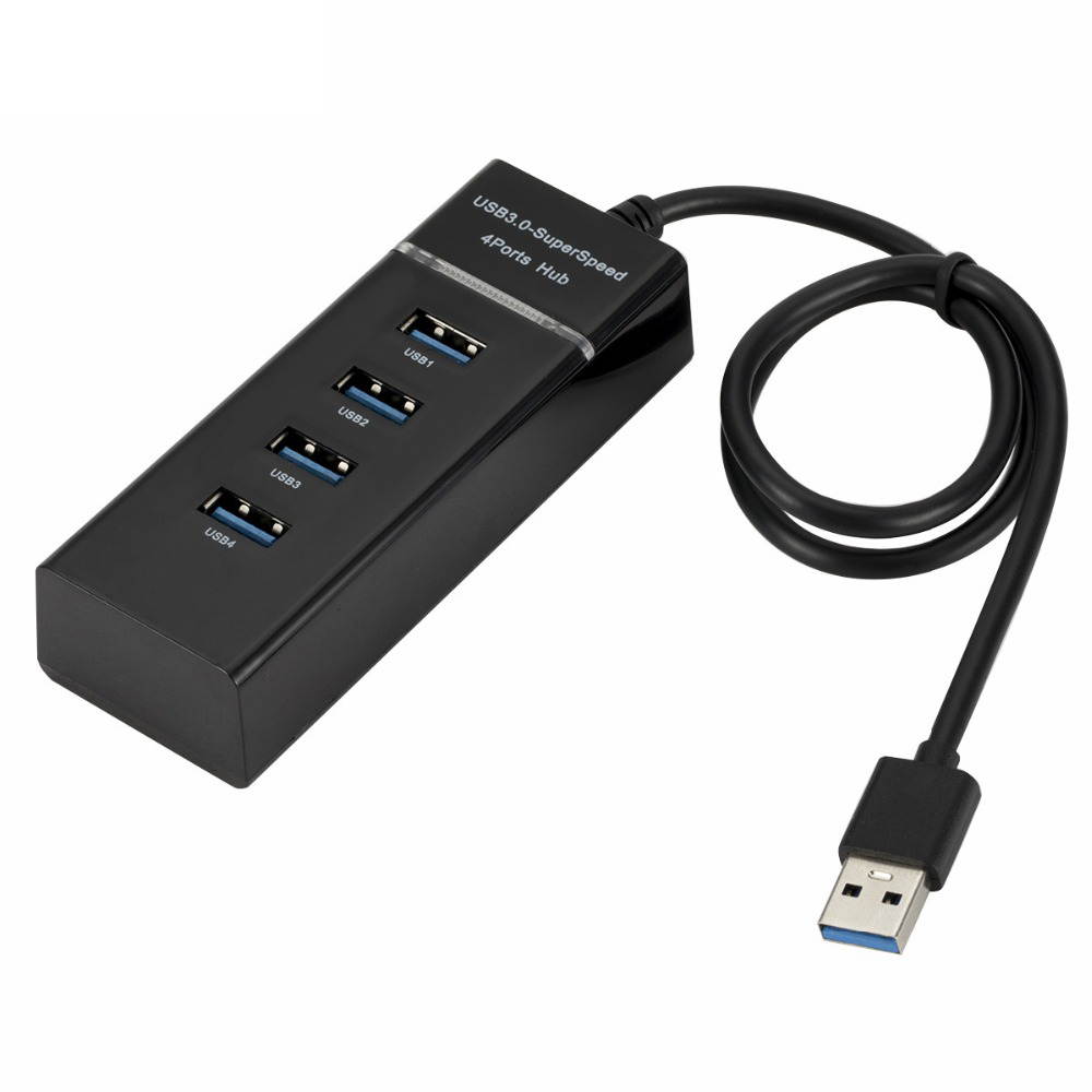 High Speed 4 Ports USB 3.0 Hub USB Splitter Portable USB Port USB HUB for Apple Macbook Air Laptop PC Tablet High Speed