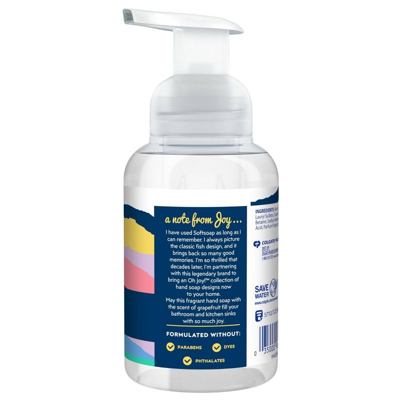Oh Joy! by Softsoap Limited Edition Foaming Hand Soap Decor for your Counter - Juicy Grapefruit - 10 fl oz