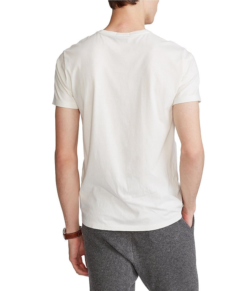 Polo Ralph Lauren Classic-Fit Striped-Logo Jersey T-Shirt