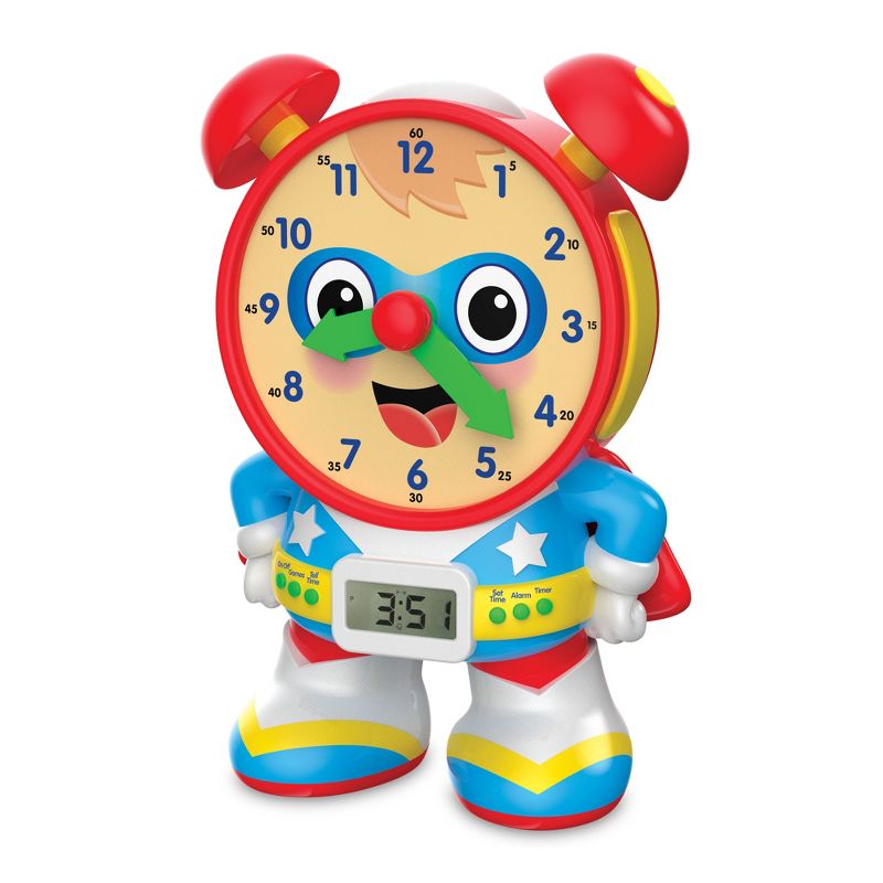The Learning Journey Super Telly Teaching Time Clock Primary Color