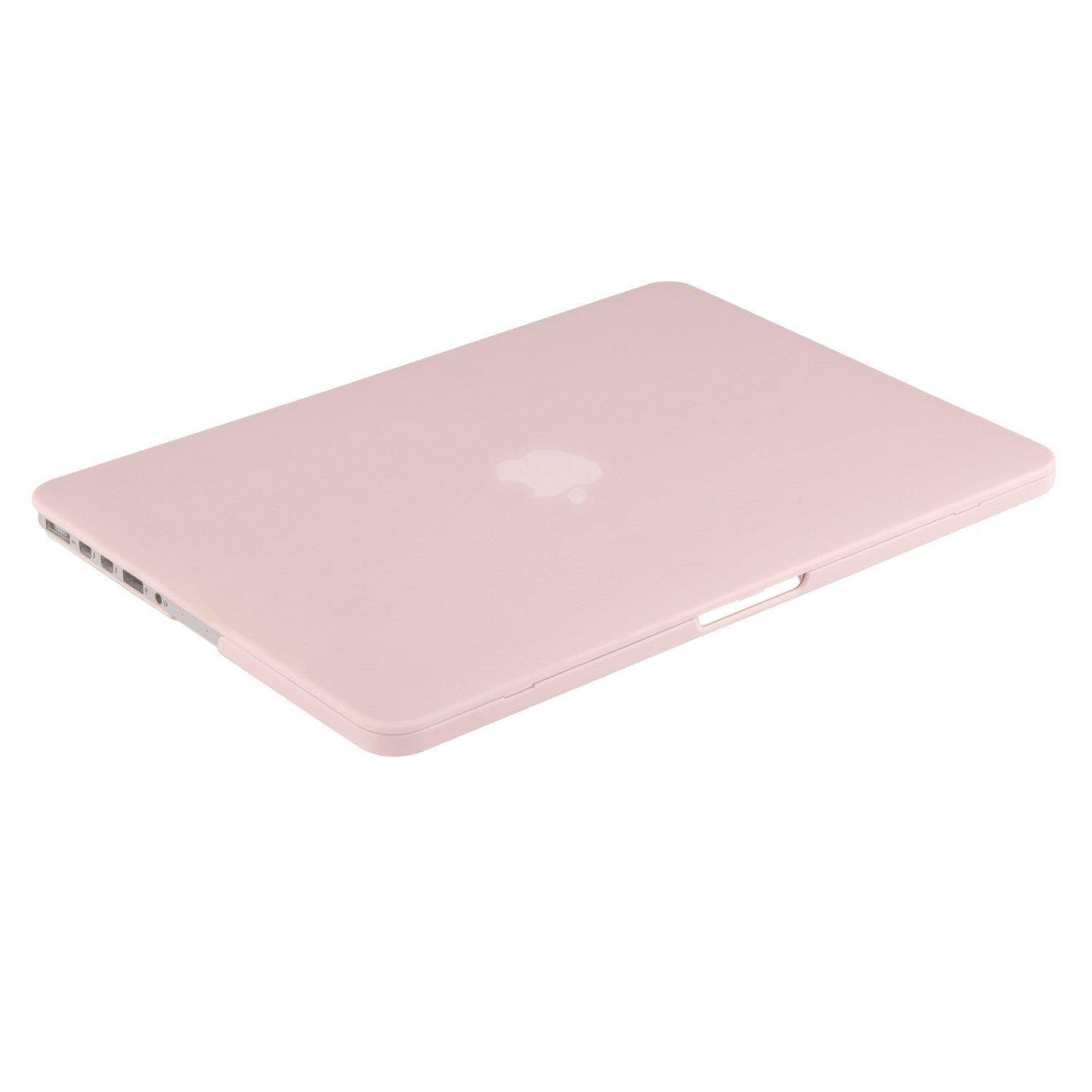 MOSISO Plastic Hard Case Shell & Keyboard Cover & Screen Protector Only Compatible [Previous Generation] MacBook Pro (No USB-C) Retina 15 Inch (Model: A1398) (No CD-ROM), Rose Quartz