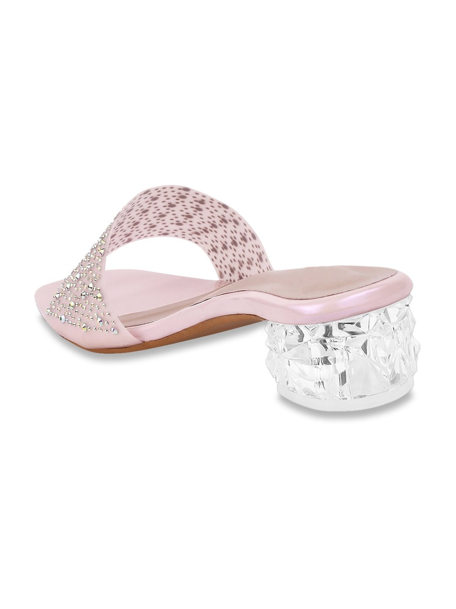 The White Pole Women's Peach Casual Sandals
