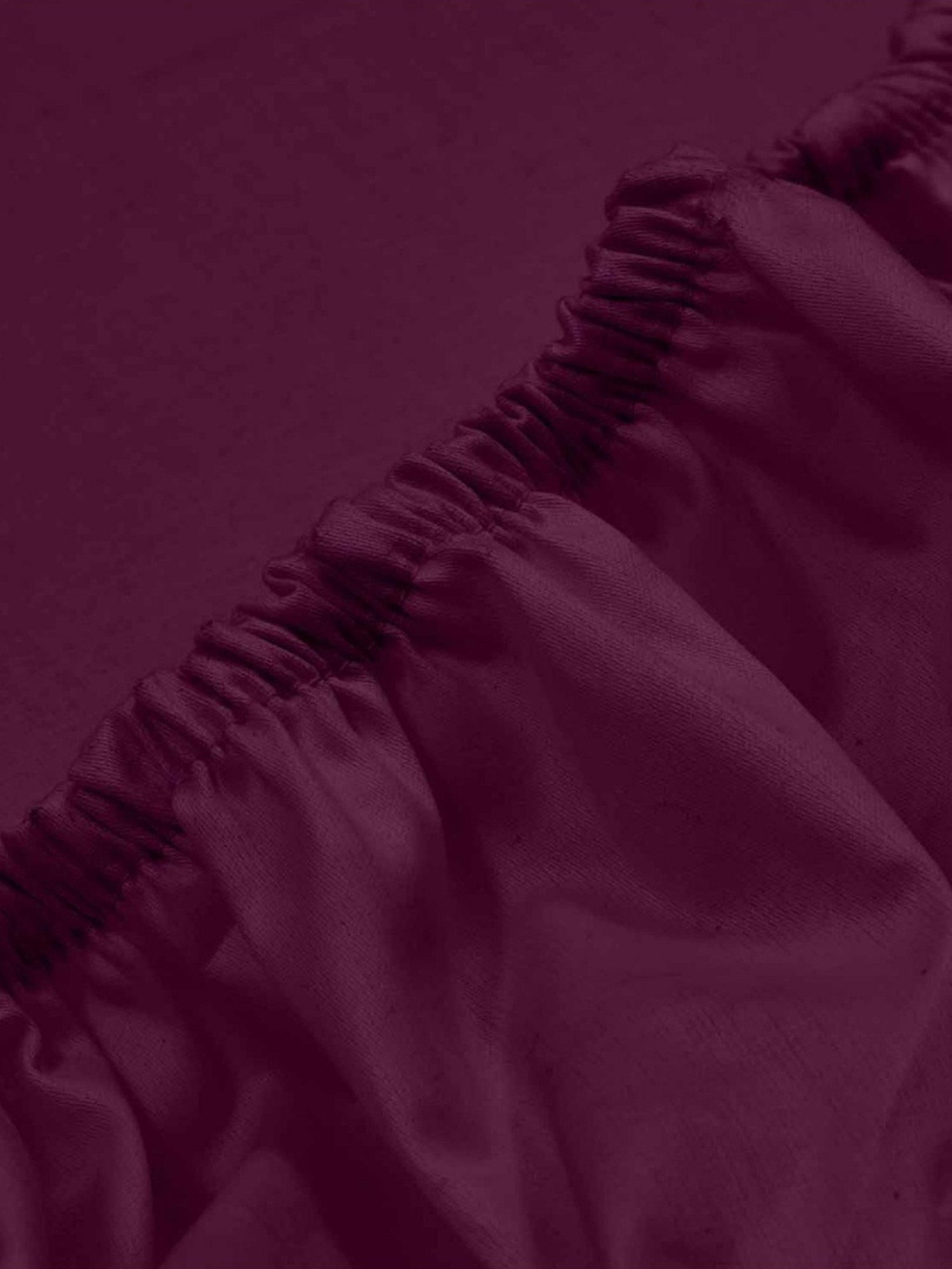 Haus & Kinder Solid Wine 300 TC Cotton Bed Sheet with 1 Pillow Cover