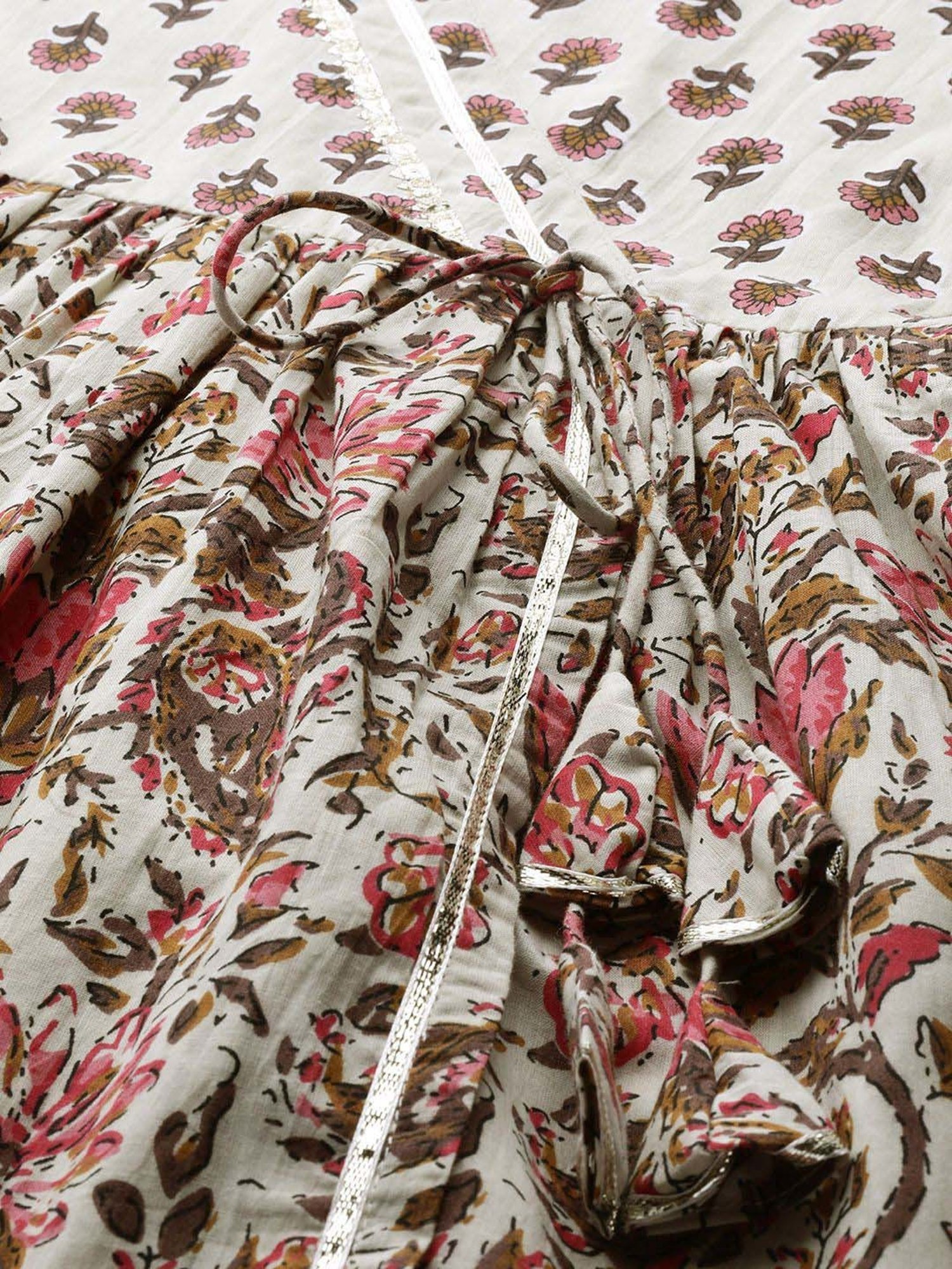 Saffron Threads Red Ethnic Dresses