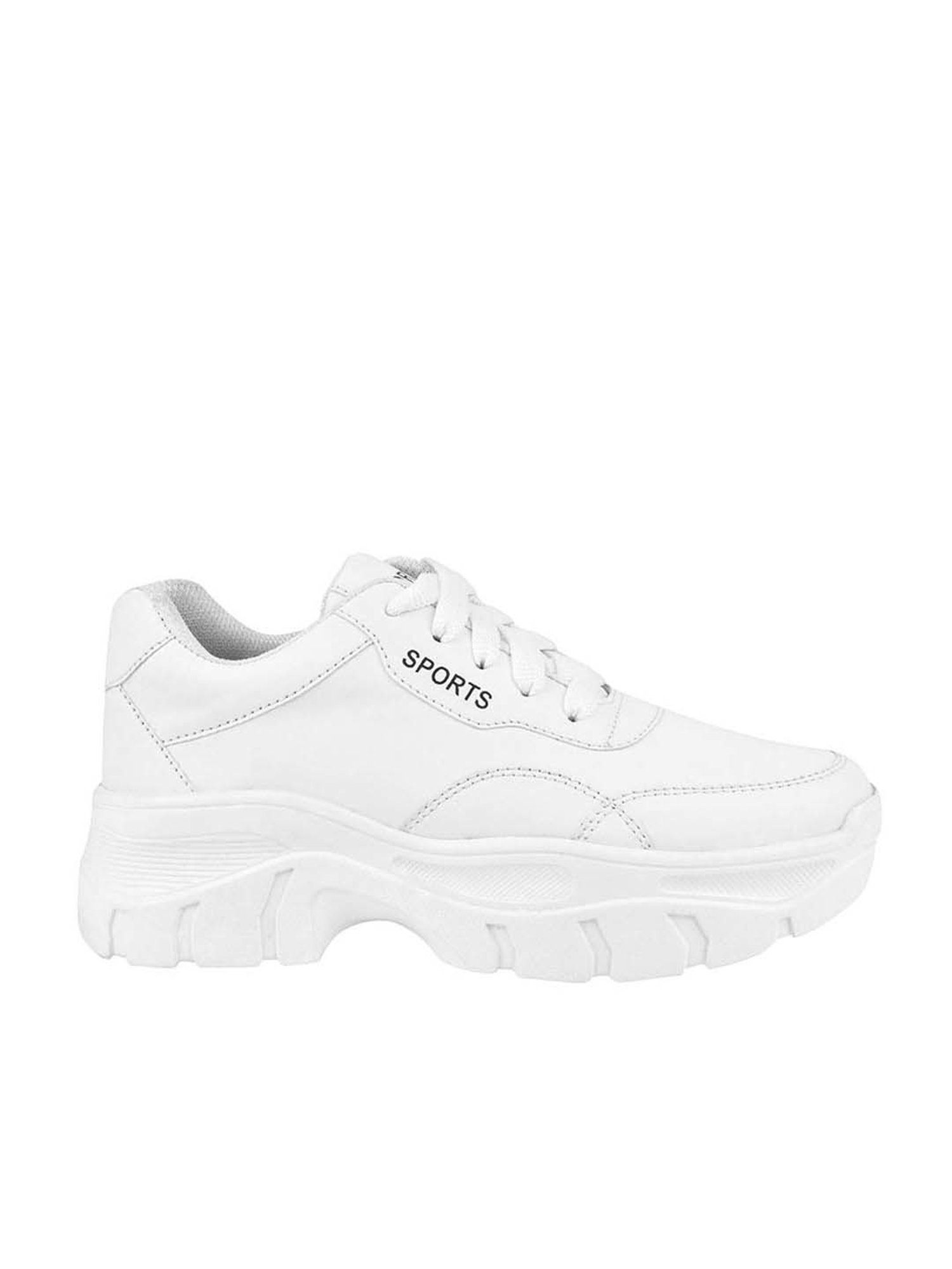 Shoetopia Kids White Walking Shoes
