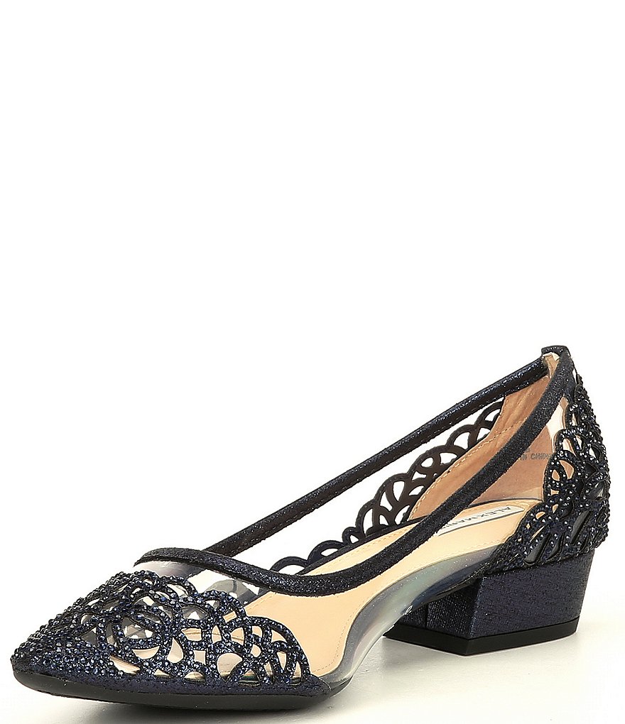 Pelle Moda Berlin Glitter Ankle Strap Pumps