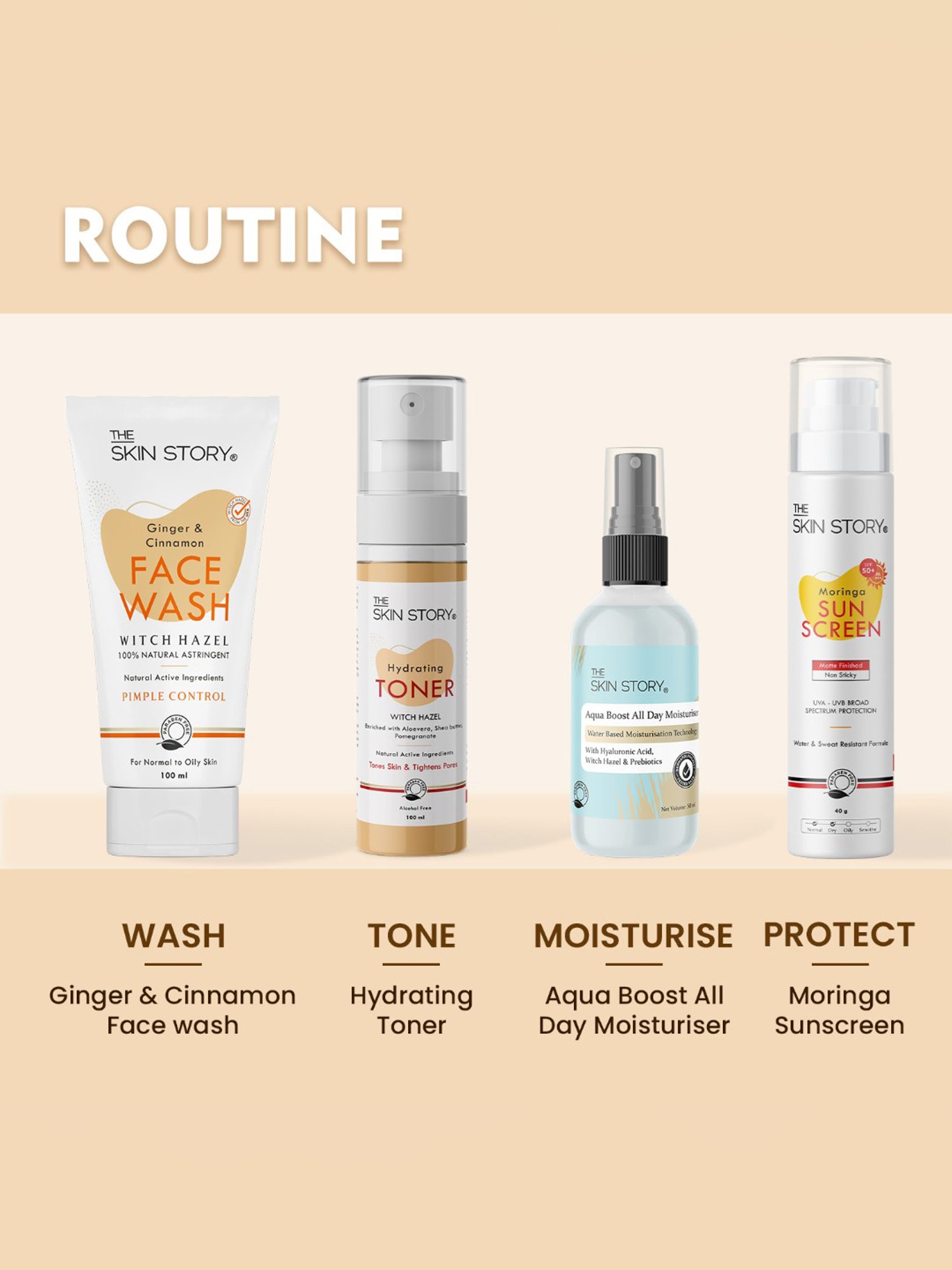 The Skin Story Ginger & Cinnamon Pimple Control Face Wash - 100 ml