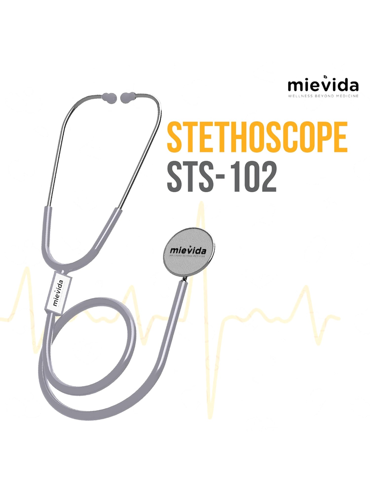 Mievida STS 102 Cardiology Stethoscope (Grey)