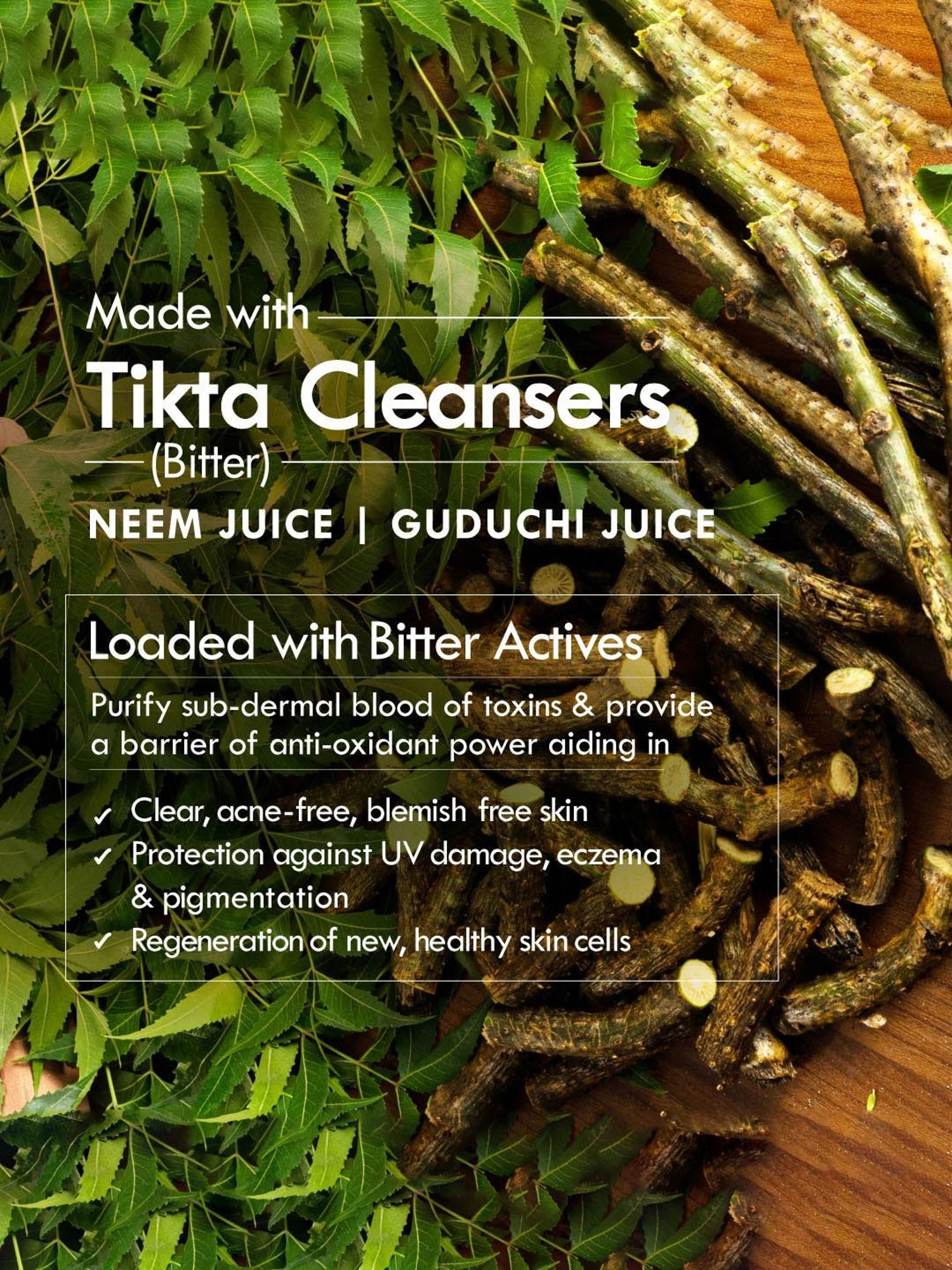 Nat Habit Tikta Bitter Neem Gel Face Wash - 100 gm